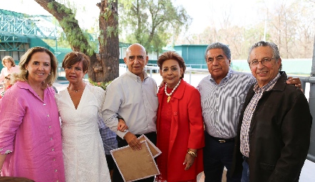  Olga de la Torre, Marilupe Espinosa, Alejandro Leal, Chachis de Martínez, Miguel Martínez y Fabián Espinosa.