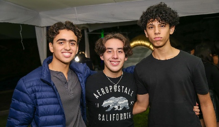  Julián González, Eduardo Duarte y Adrián Aguilar.