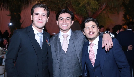  Diego Buendía, Arturo Guzmán y Emilio Cabrera.