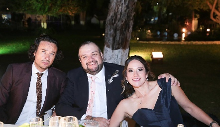  Jaime Valle, Andrés Buendía y Érica Von Der Meden.