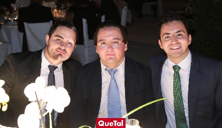  Bruno Dávila, Esteban Pruneda y José Julián Olmos.