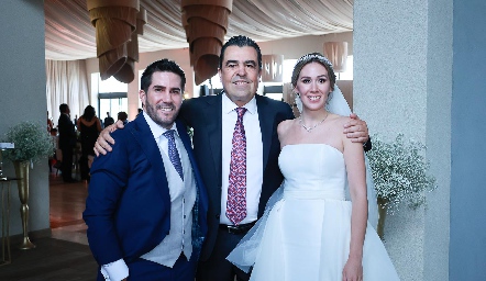  Alfonso Galán, Javier Gómez y Daniela Ausucua.