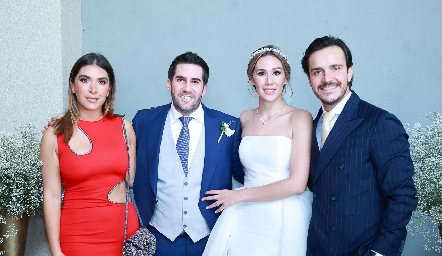  Mayra Díaz de León, Alfonso Galán, Daniela Ausucua y Sebastián Safont.