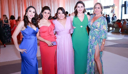  Lucía Alonso, Lorena, Liliana Cabrero, Daniela y Claudia Zúñiga.
