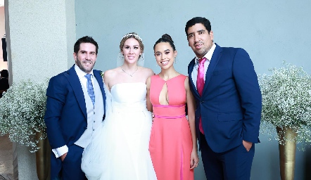  Alfonso Galán, Daniela Ausucua, Paulina Martínez y Odilón Gutiérrez.