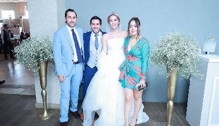  Everardo Araiza, Alfonso Galán, Daniela Ausucua y María Paulina Gómez.