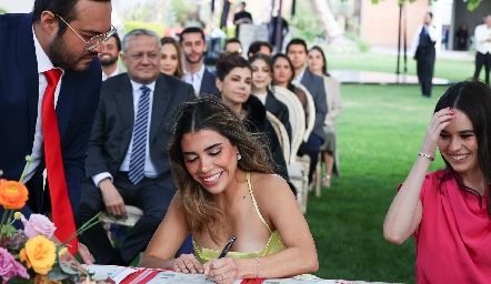  Ana Ceci firmando de testigo.