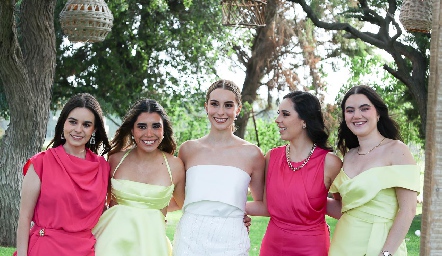  Valeria de la Vega, Ana Ceci, Estefanía Calvillo, Ana Lara y Vero Vega.