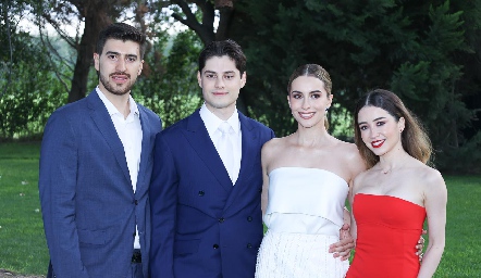 Jorge Acosta, Alex Ramírez, Estefanía Calvillo y Geraldi Morales.