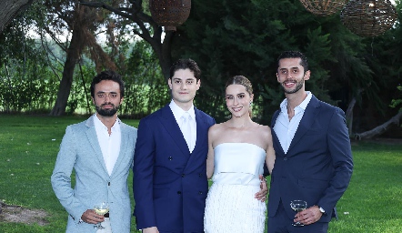  Alejandro Cubillas, Alex Ramírez, Estefanía Calvillo y Andrés Alcocer.