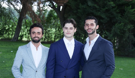  Alejandro Cubillas, Alex Ramírez y Andrés Alcocer.