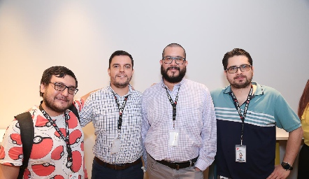  Canex Villaseñor, José Luis Martínez, Jorge Arroyo y Guillermo Rodríguez.