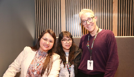  Jasun Mendoza, Alicia Gutiérrez y Armando Flores.