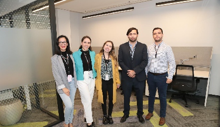  Constanza Rivas, Montse Ortuño, Mía Ramón, Miguel Ángel Díaz y José Luis Martínez.