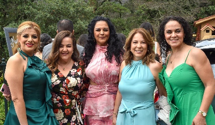  Cinthia Salinas, Sara Favela, Marisol Piña, Lucía Pedraza y Mayela González.
