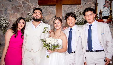  Cami Salinas, Leo Salinas, Dani Leyva, Francisco Gallegos y Diego Gallegos.