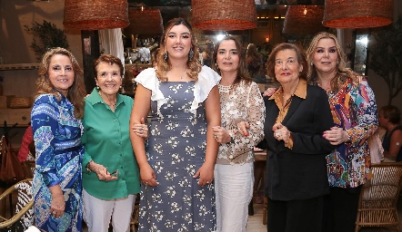  Anabel Gaviño, Gela Valle, Ana Gaby Motilla, Fernanda Lozano, Nona Berrones y Gabriela Lozano.