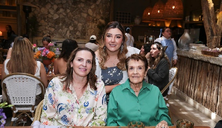  Gabriela Gómez, Ana Gaby Motilla y Gela Valle.