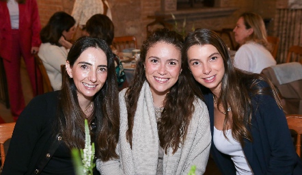  Mariana Alcalá, María Emilia Torre e Isa Gaviño.