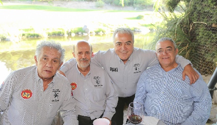  Oscar Camacho, Guillermo Romo, Claudio Guerra y Alberto Lozano.