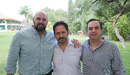  Agustín Loyo, Hiram Gutiérrez y Guillermo Lasso.
