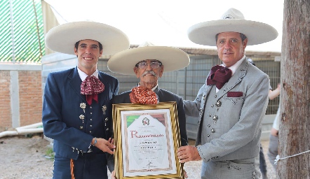  3 Generaciones de Charros, Carlos Malo Veliz, Carlos Malo Barragán y Carlos Malo Lozano.