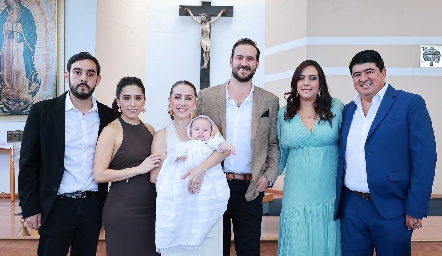  Santiago Hernández, Ana Karen Ibarra, Ana Gaby Ibarra, Sebastián Valle, Rodrigo Valle María Berrueta y Rolando Domínguez.