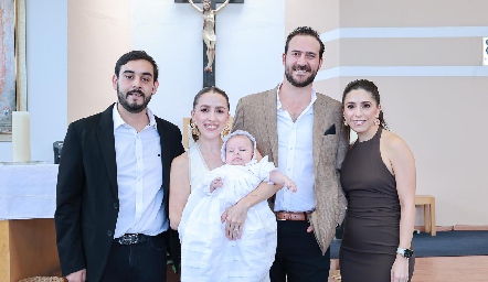  Santiago Hernández, Ana Gaby Ibarra, Sebastián Valle, Ro Valle y Ana Karen Ibarra.
