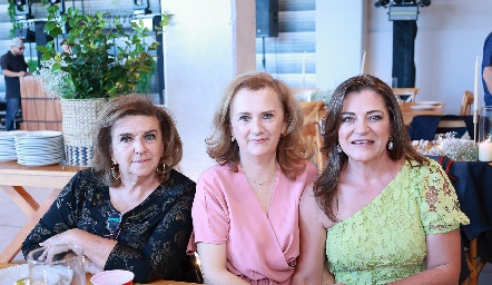  Gloria López Rivera, María Elena López y Lupita Rivera.