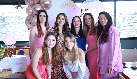  Mariana Lamas, Paulina Rodríguez, Luli Lamas, María Stevens, Regina González, Montse Arredondo y Elena Pérez.