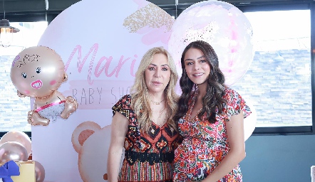  Claudia Hermosillo con su hija Paulina Rodríguez.