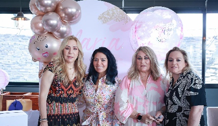  Claudia Hermosillo, Jessica Torres, Carla Serna y Soledad Piñero.