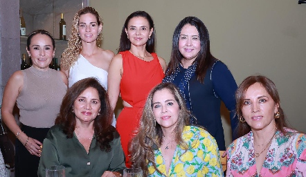  Yadira Calderón, Carmen Galván, Brenda Castillejos, Claudia Rodríguez, Marichuy de Alcalá, Gaby Serment y Luzma Román.