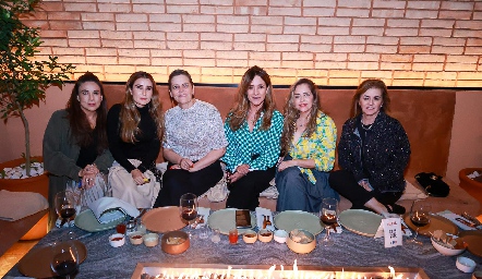  Gaby Martínez Castro, Lourdes Orozco, Martha Malo, Claudia Toledo, Gaby Serment y Adriana Olmos.