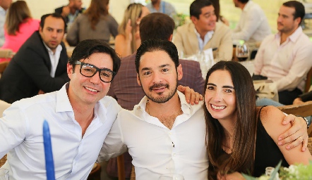  Mauricio Zollino, Miguel Torres y Mariana Alcalá.