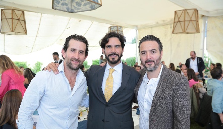  Santiago López, Anuar Zarur y Alejandro Granados.