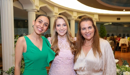  Lorena Lozano, Ale Álvarez y Patricia del Bosque.