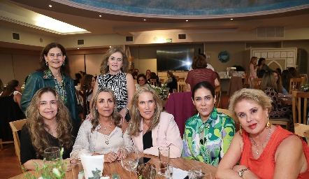  Luchi Castelo, Adriana Carrera, Gaby Serment, Roxana Serna, Claudia Quiroz, Maribel Lozano y María Luisa Otero.