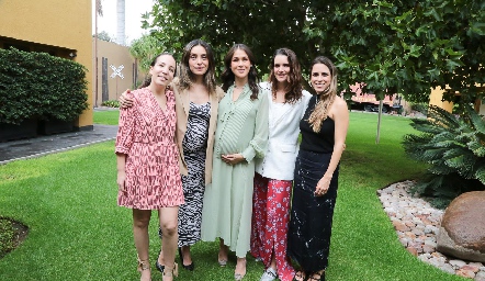  Sofía Torres, Adriana de la Maza, Carmelita Del Valle, Jesica Martin Alba y Paulina Aguirre.