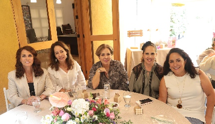  Raquel Altamirano, Ana Luisa Acosta, Laura Álvarez, Gabriela Payán y Laura Rodríguez.