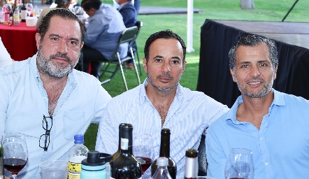  Mauricio Pizzuto, Alejandro Lafuente y Carlos de los Santos.