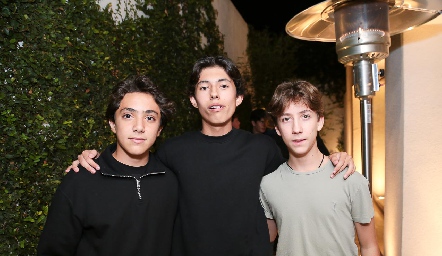  Guillermo Domínguez, Alonso Canales y José Miguel Ocejo.