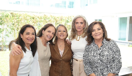  María Gracia, Tere Sánchez, Mónica Cerda, Ana Perogordo y Beatriz Rojas.