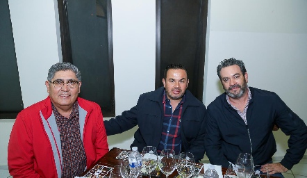  Sergio Ambriz, Juan José Toranzo y Sergio Medellín.