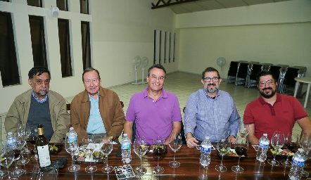  Emilio Espinoza, Eulogio Reyes, Francisco Granados, Federico Cuadra y Federico Cuadra.