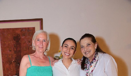  Inger Enerstad, Lorena Lozano y Lorena Sánchez.