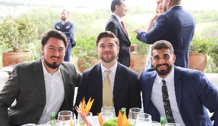  Ricardo Mora, Guillermo Sánchez y Erick Manzo.
