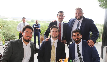  Ricardo Mora, Guillermo Sánchez, Daniel Ayala, Hugo Sánchez y Erick Manzo.