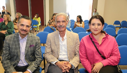  Vicente Aguilar, Jaime Chalita y Lucero Luna.