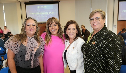  Sandra Cano, Martha Ríos, Ana Brugal y Diana Parada.